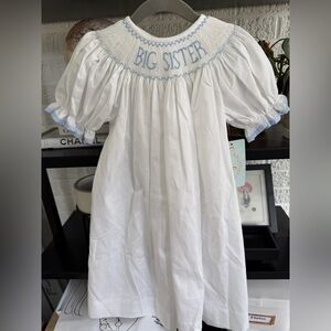 NWT Southern Smocked Big Sister Dress 3T